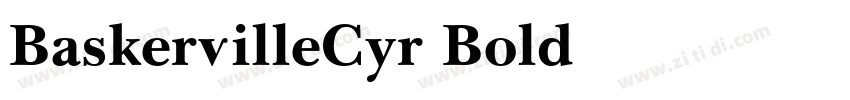 BaskervilleCyr Bold字体转换